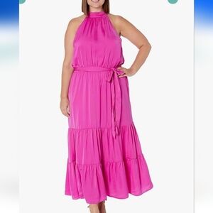 NWOT CITY CHIC HALTER TIERED MAXI DRESS 20